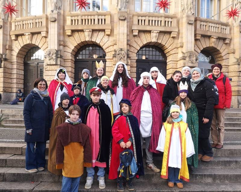 Buchholzer Sternsinger bei der Eröffnung in Freiburg