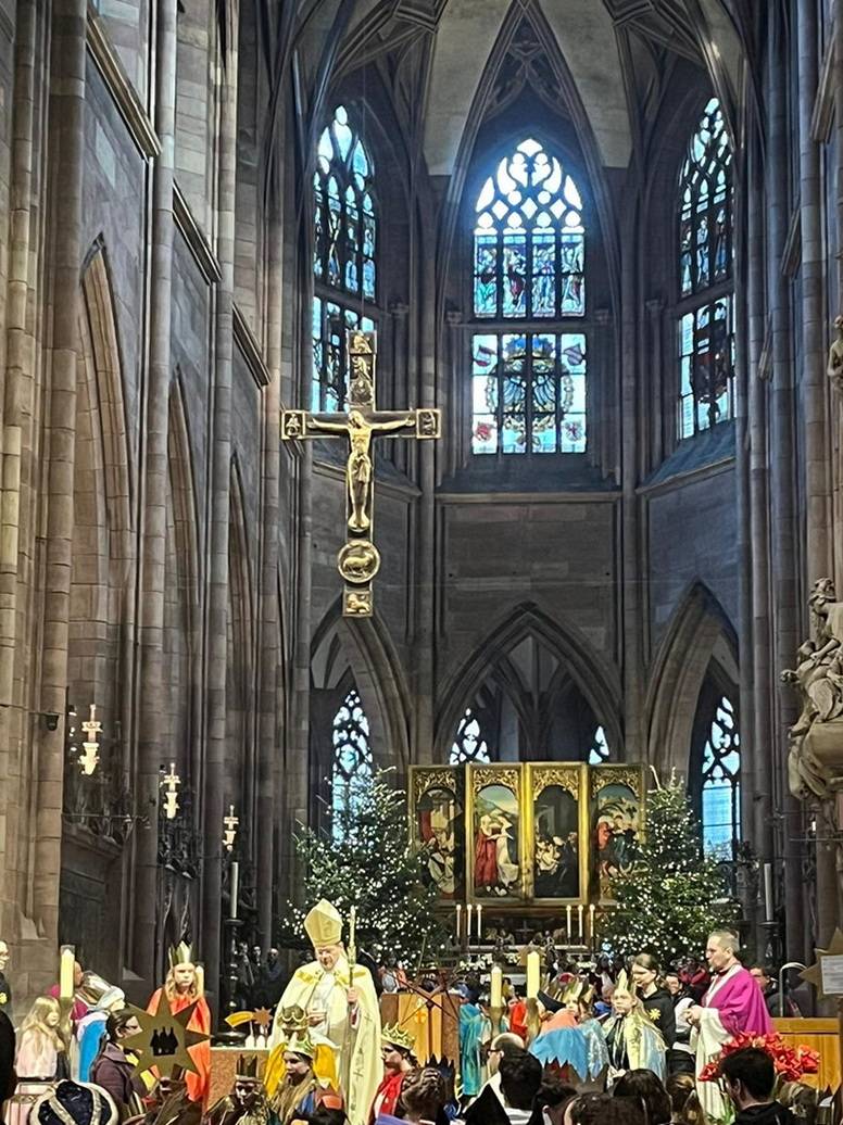 Buchholzer Sternsinger bei der Eröffnung in Freiburg