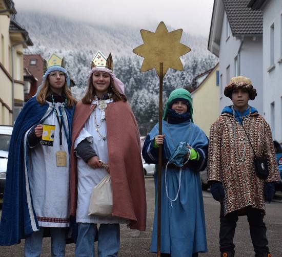 Sternsinger in Waldkirch unterwegs