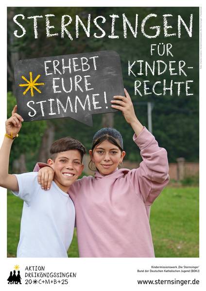 Quelle: Kindermissionswerk "Die Sternsinger" Sternsingerplakat 2025