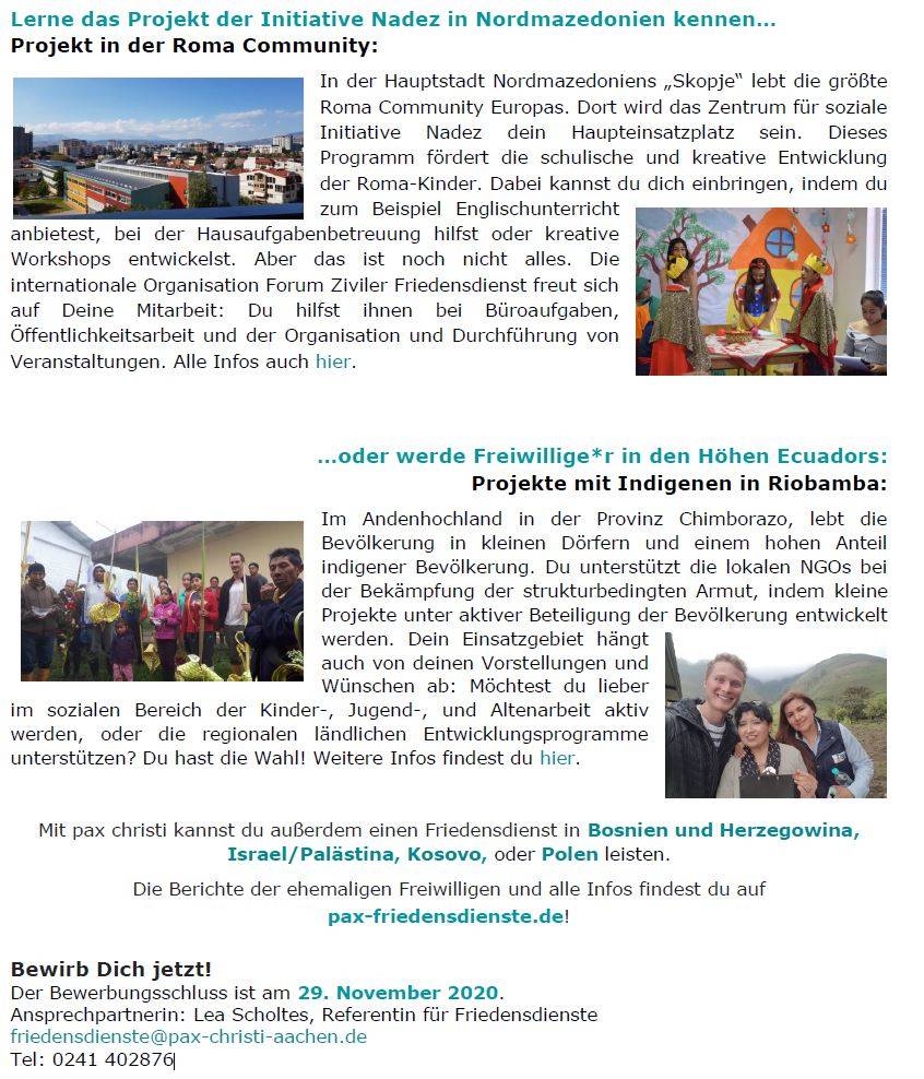Quelle: pax christi, Plakat