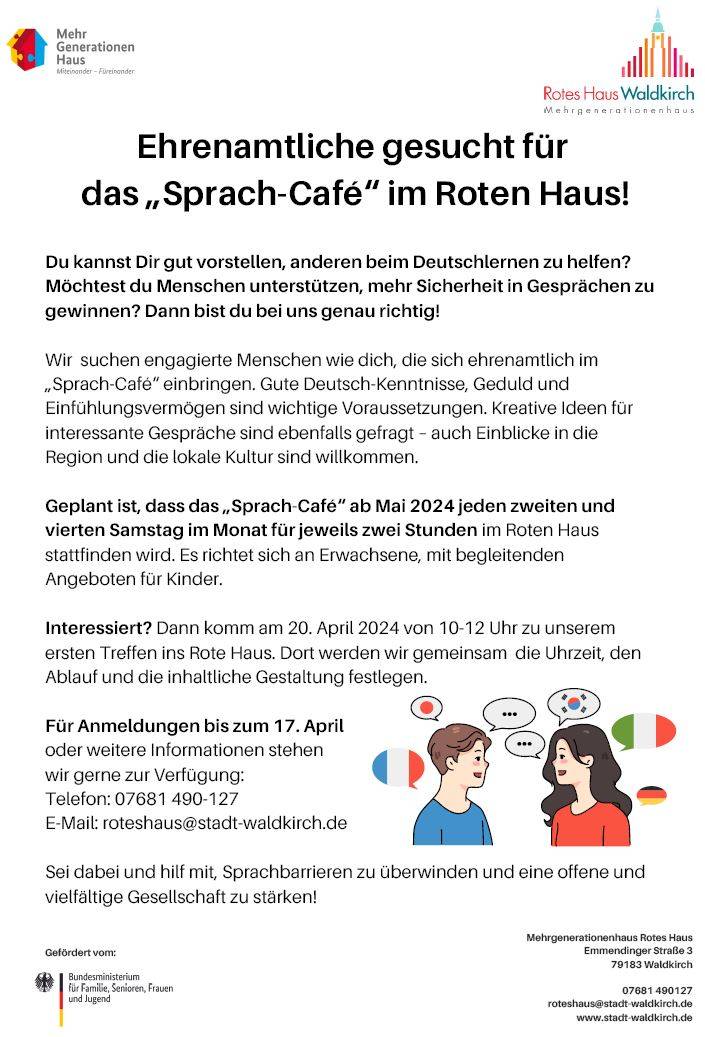 Poster Sprachcafe