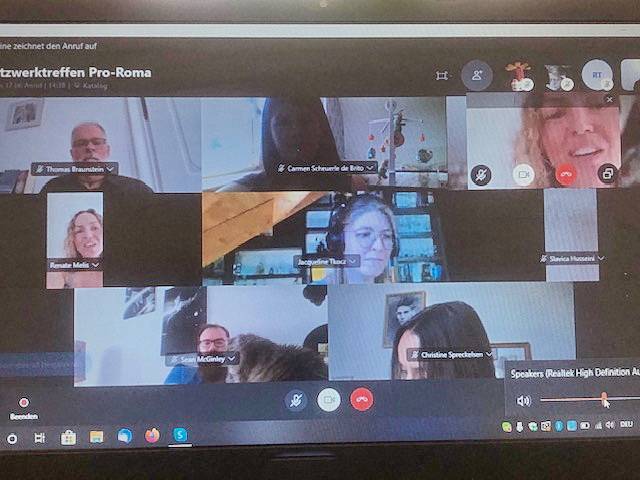 Quelle: Anlaufstelle Pro-Roma, Bildschirmkopie vom Video-Chat