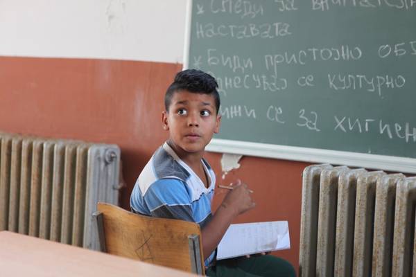 Quelle: Anlaufstelle Pro Roma, C. Spreckelsen, Schüler in Shutka (Skopje)